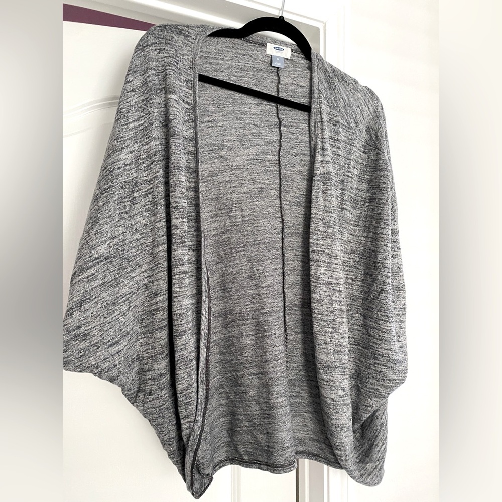 Old Navy - Marbled Grey Dolman Short Sleeve Cardigan -‎ NWOT